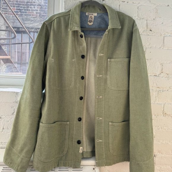Hiroshi Kato Other - Hiroshi Kato Green Sashiko Chore Coat (Large)